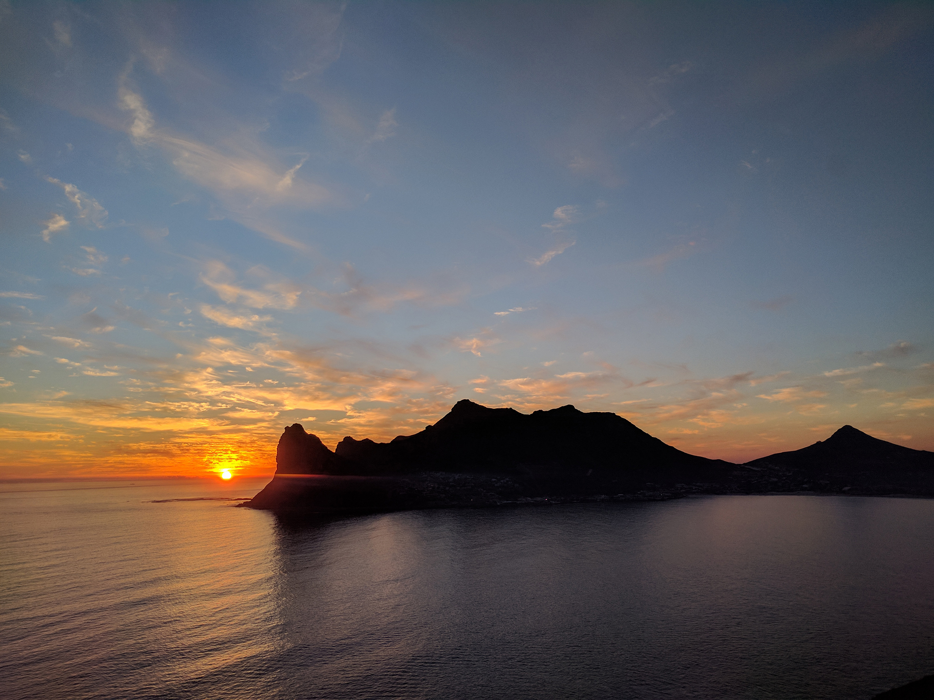 Chapmans Peak Drive Sunset